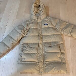 Patagonia Beige Silent Down Parka